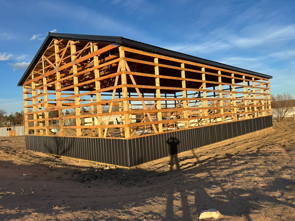 Colorado storage structure framing by Balcon Peak Framing
